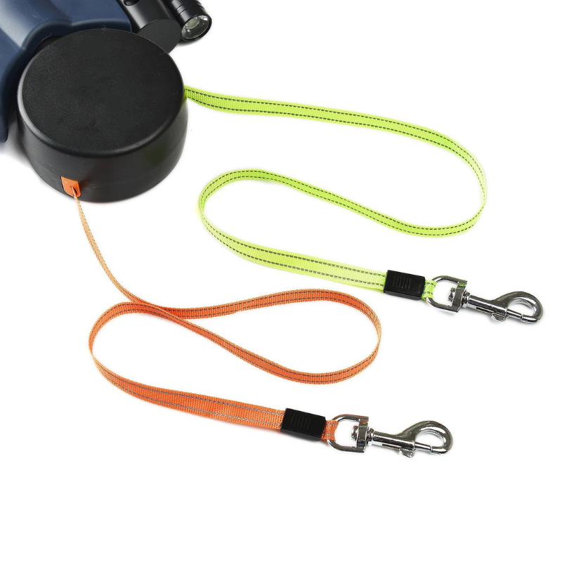 Dubbele Hondenlijn met LED – Nooit meer knopen!