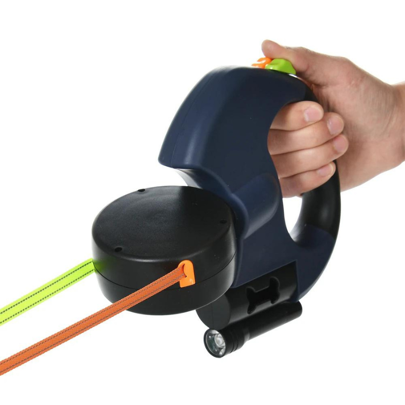 Dubbele Hondenlijn met LED – Nooit meer knopen!