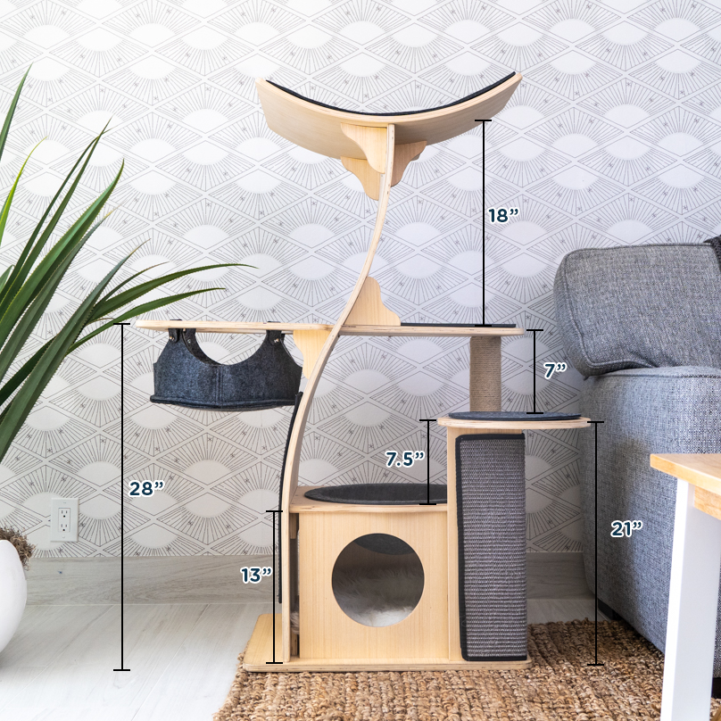 PurrPalace™ – Luxe Krabboom met 5 niveaus