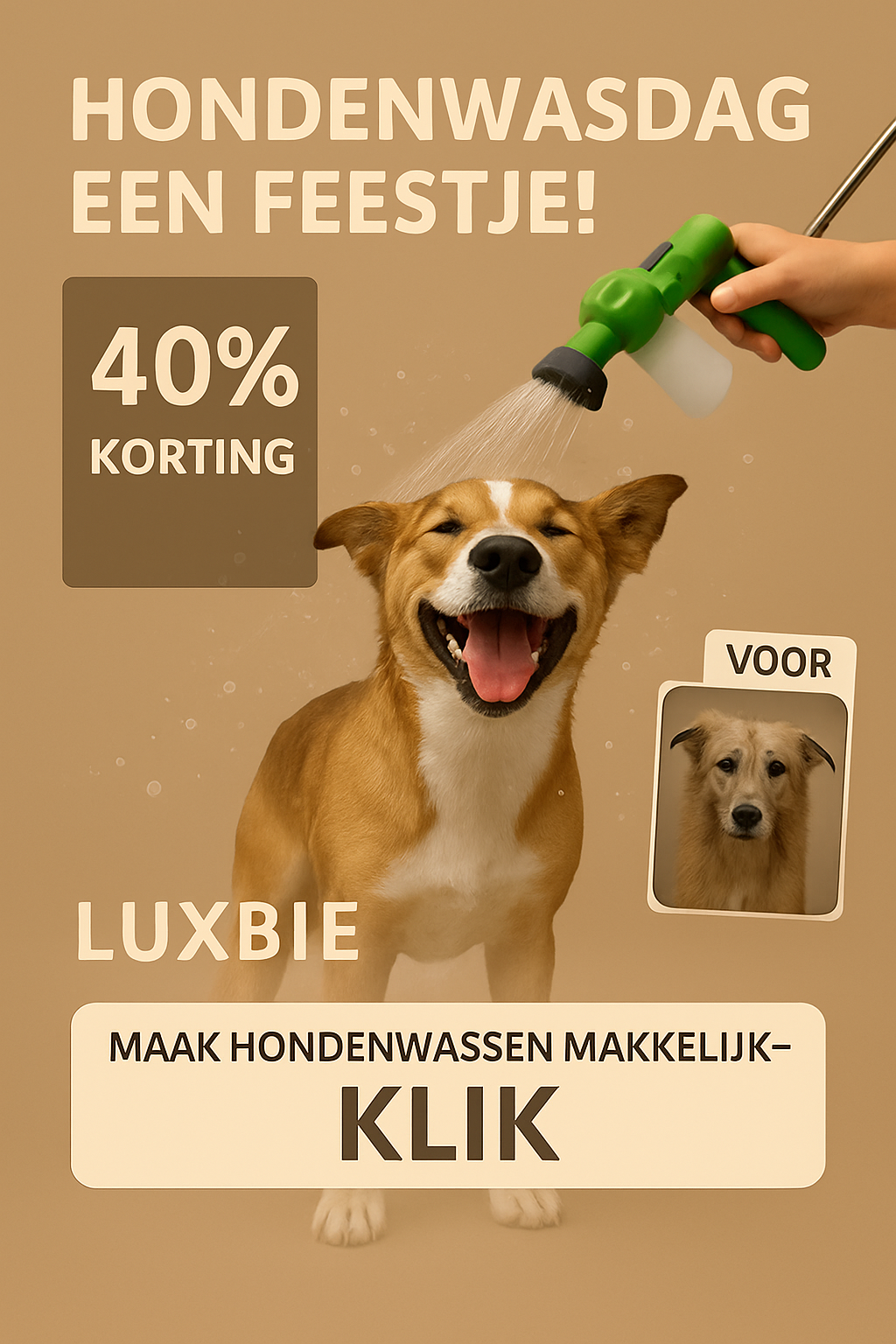 AquaPaws™ – De Slimme Hondendouche
