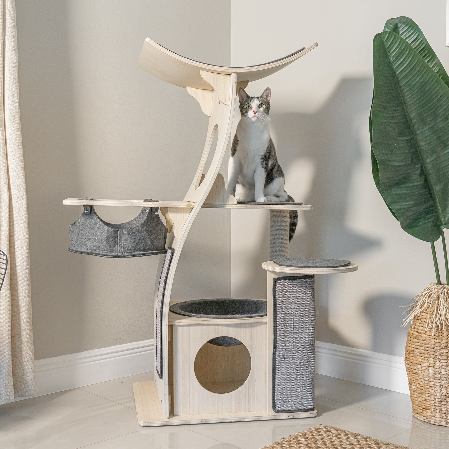 PurrPalace™ – Luxe Krabboom met 5 niveaus